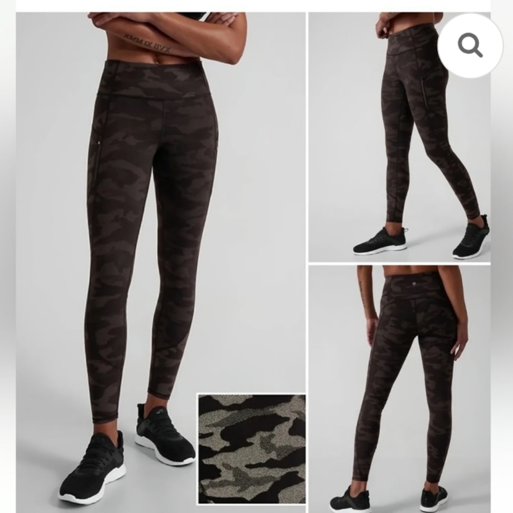 Athleta Rainier Reflective Camo Reflective Tight